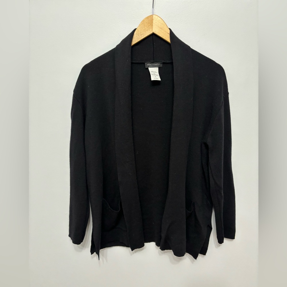 ITALTEMPO Cardigan Wrap 100% Merino Wool
